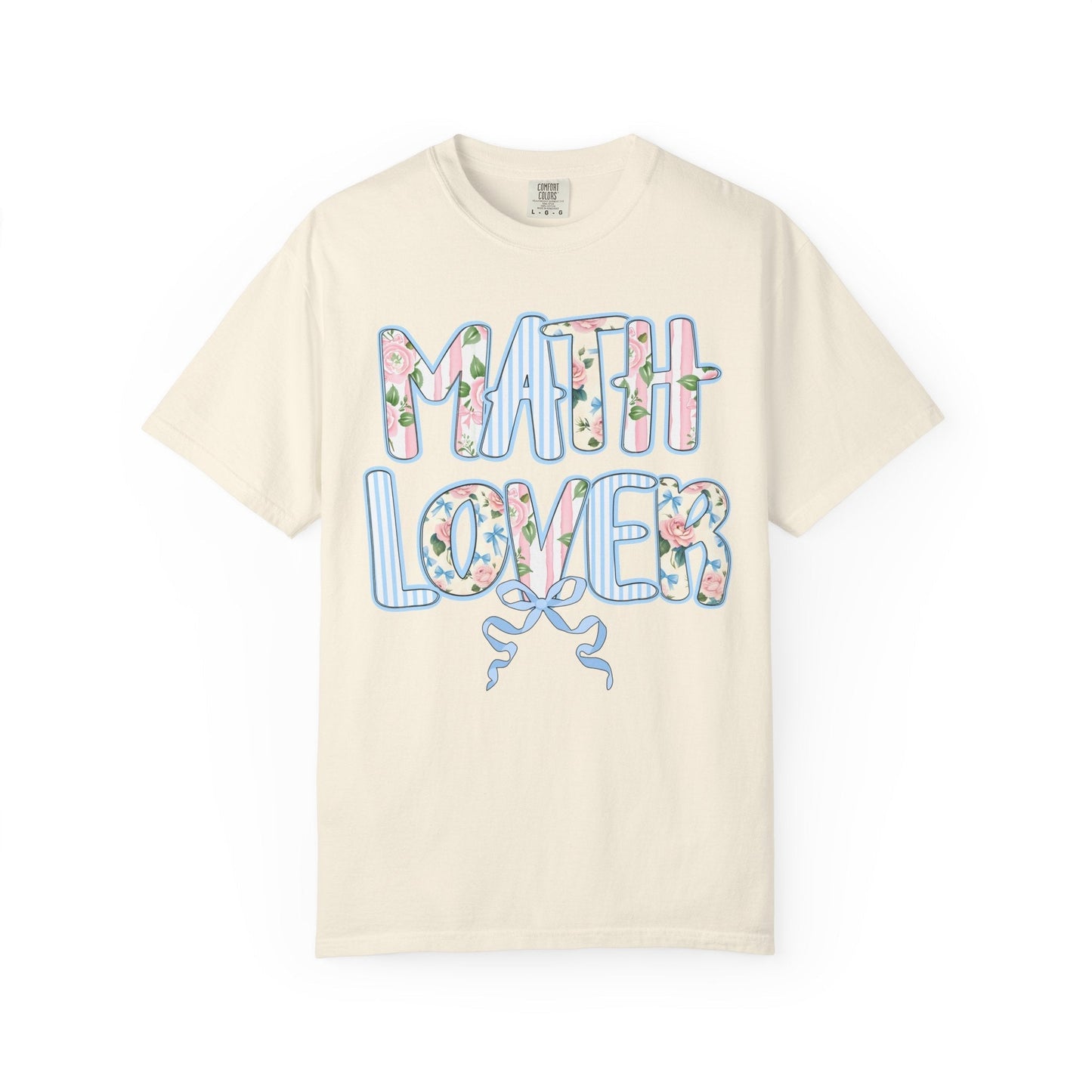 Floral Math Teacher Tee
