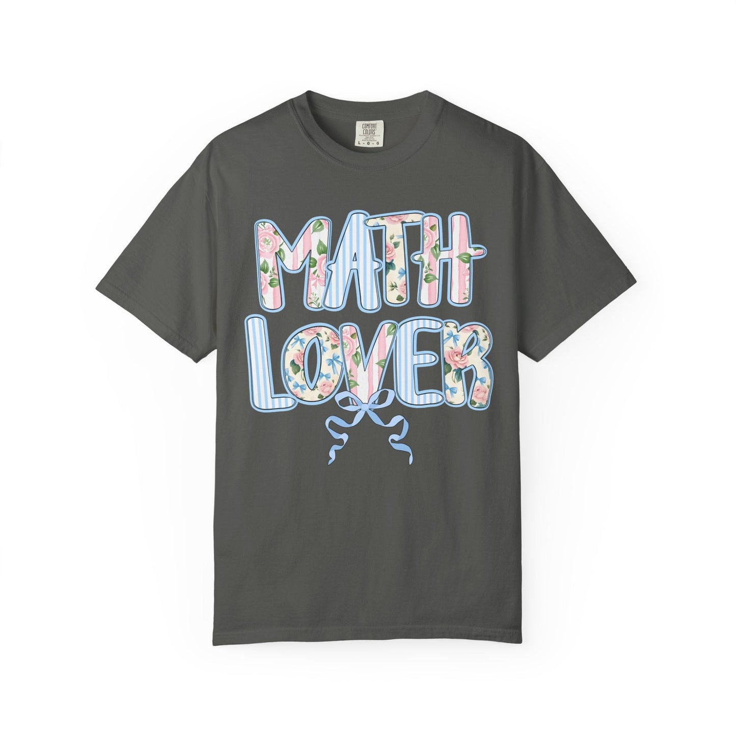 Floral Math Teacher Tee
