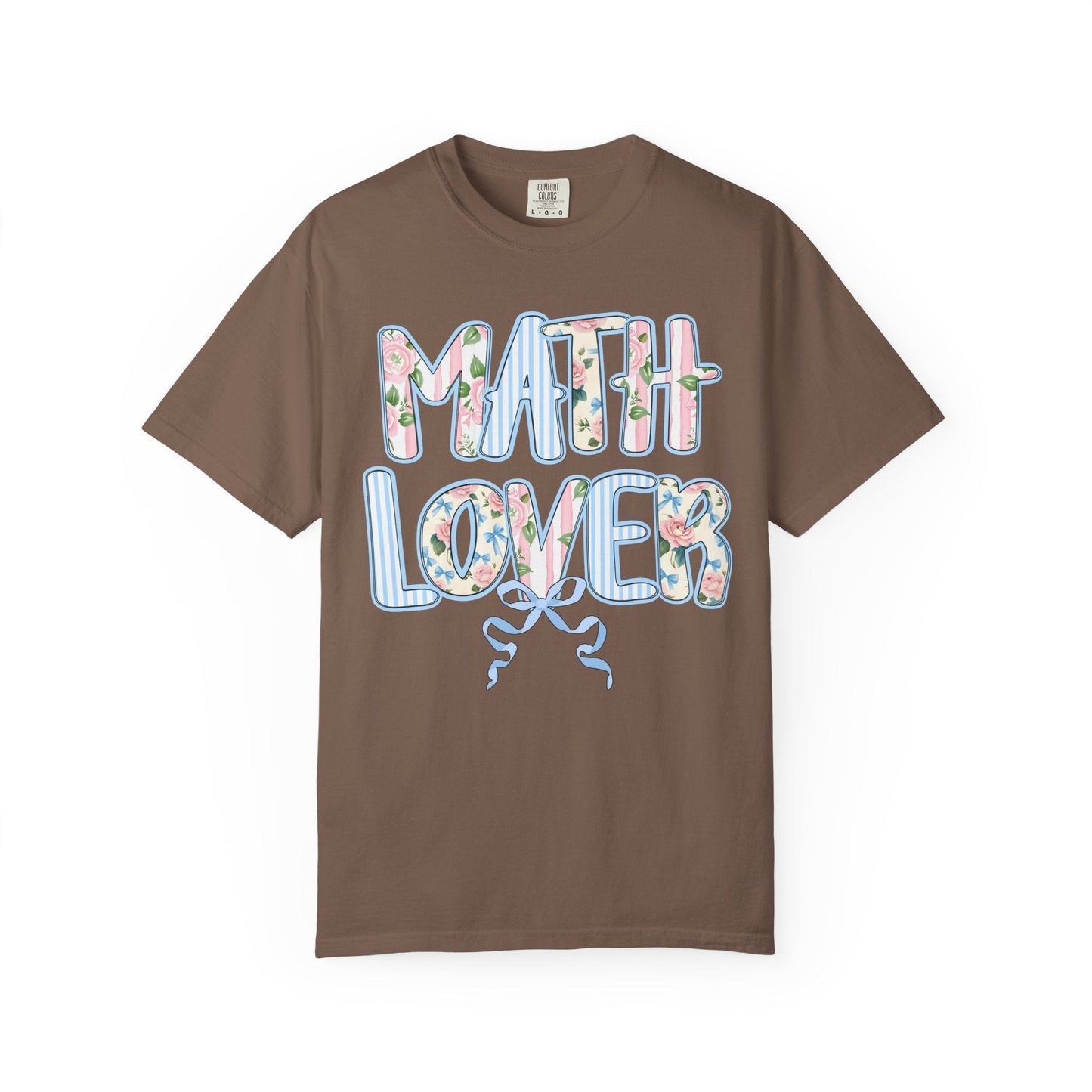 Floral Math Teacher Tee