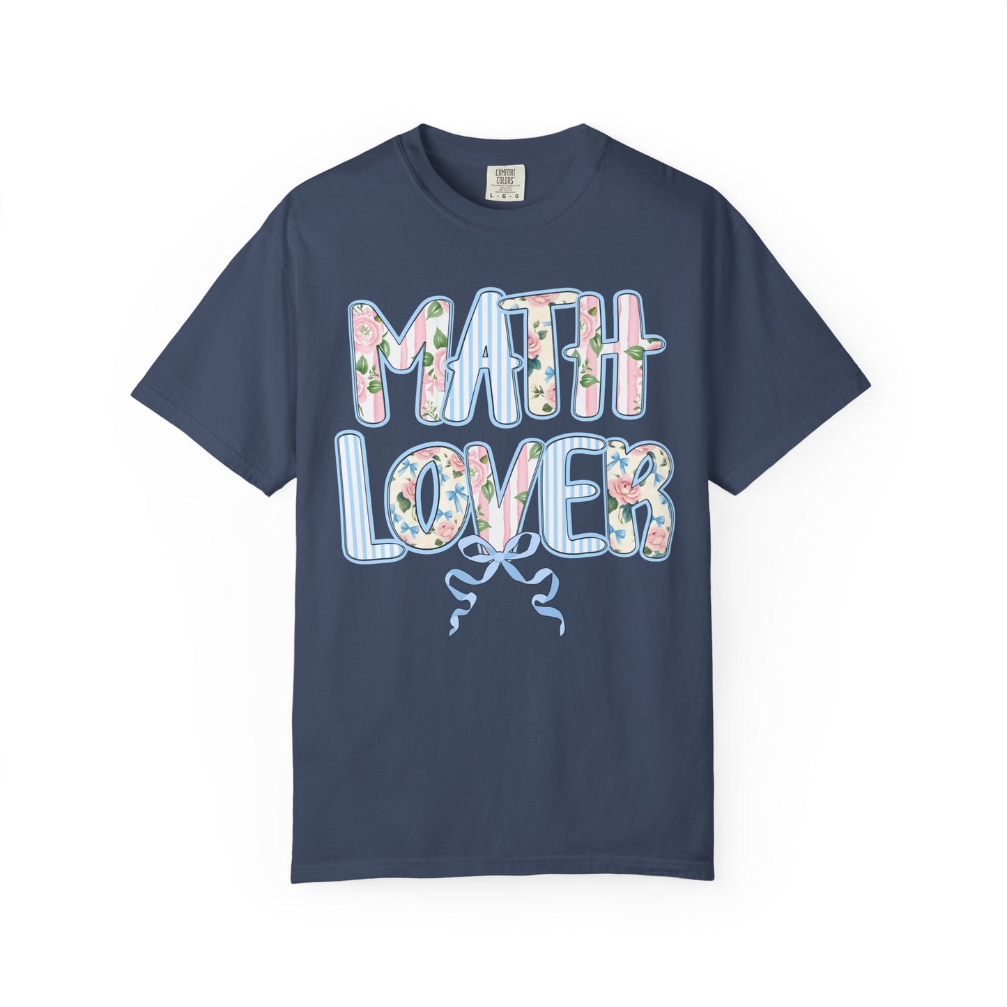 Floral Math Teacher Tee