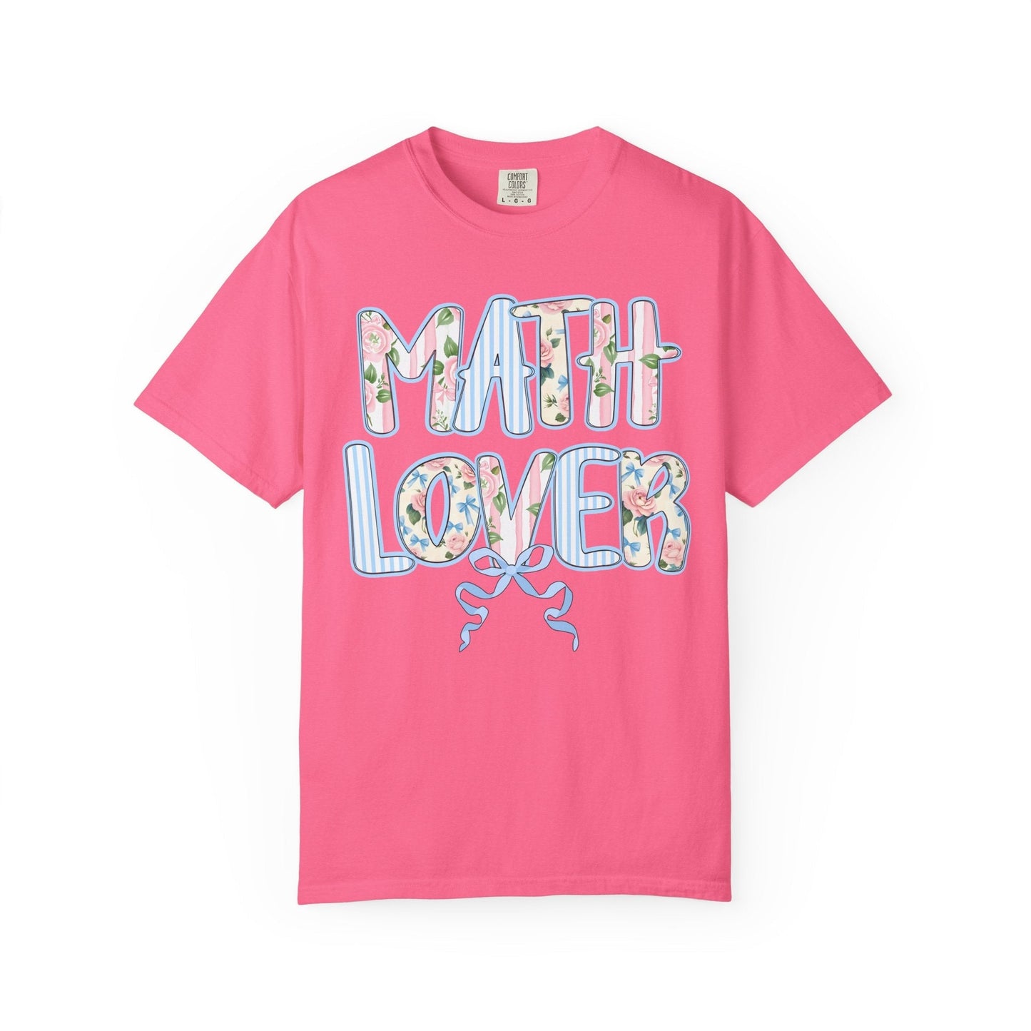 Floral Math Teacher Tee
