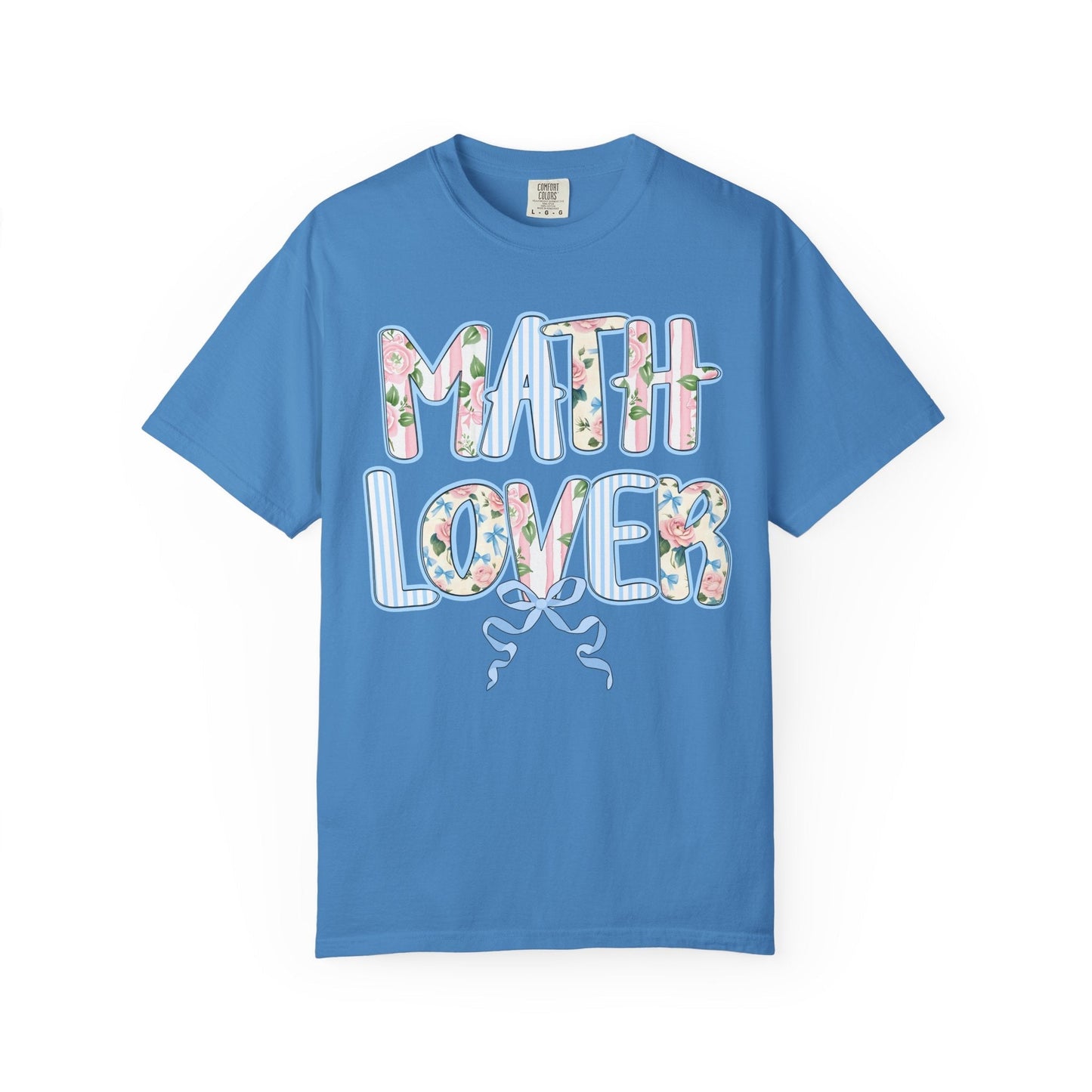 Floral Math Teacher Tee