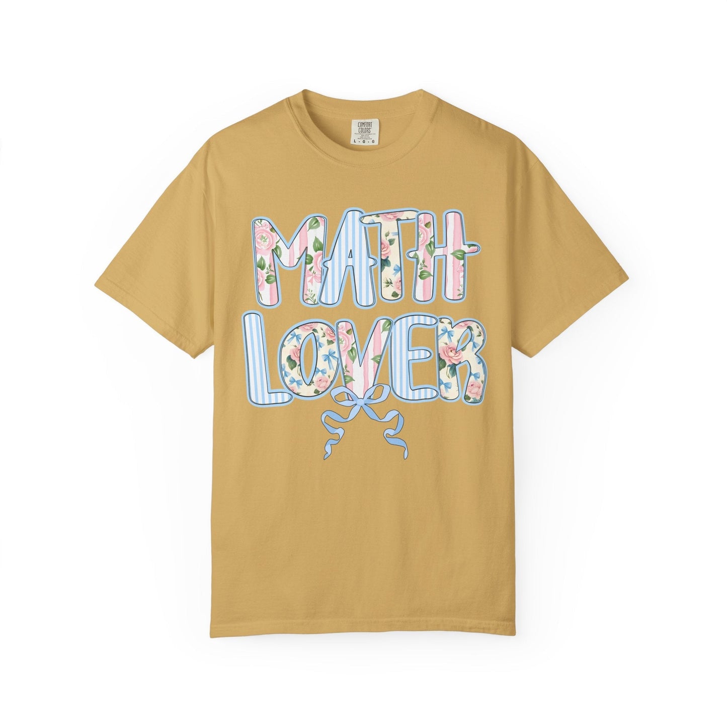 Floral Math Teacher Tee