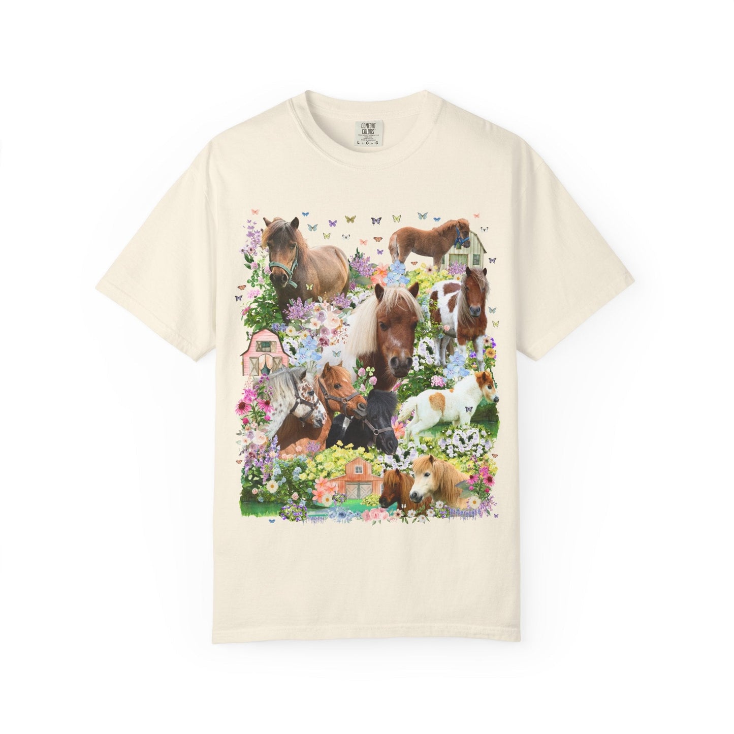 Floral Mini Horse Tee