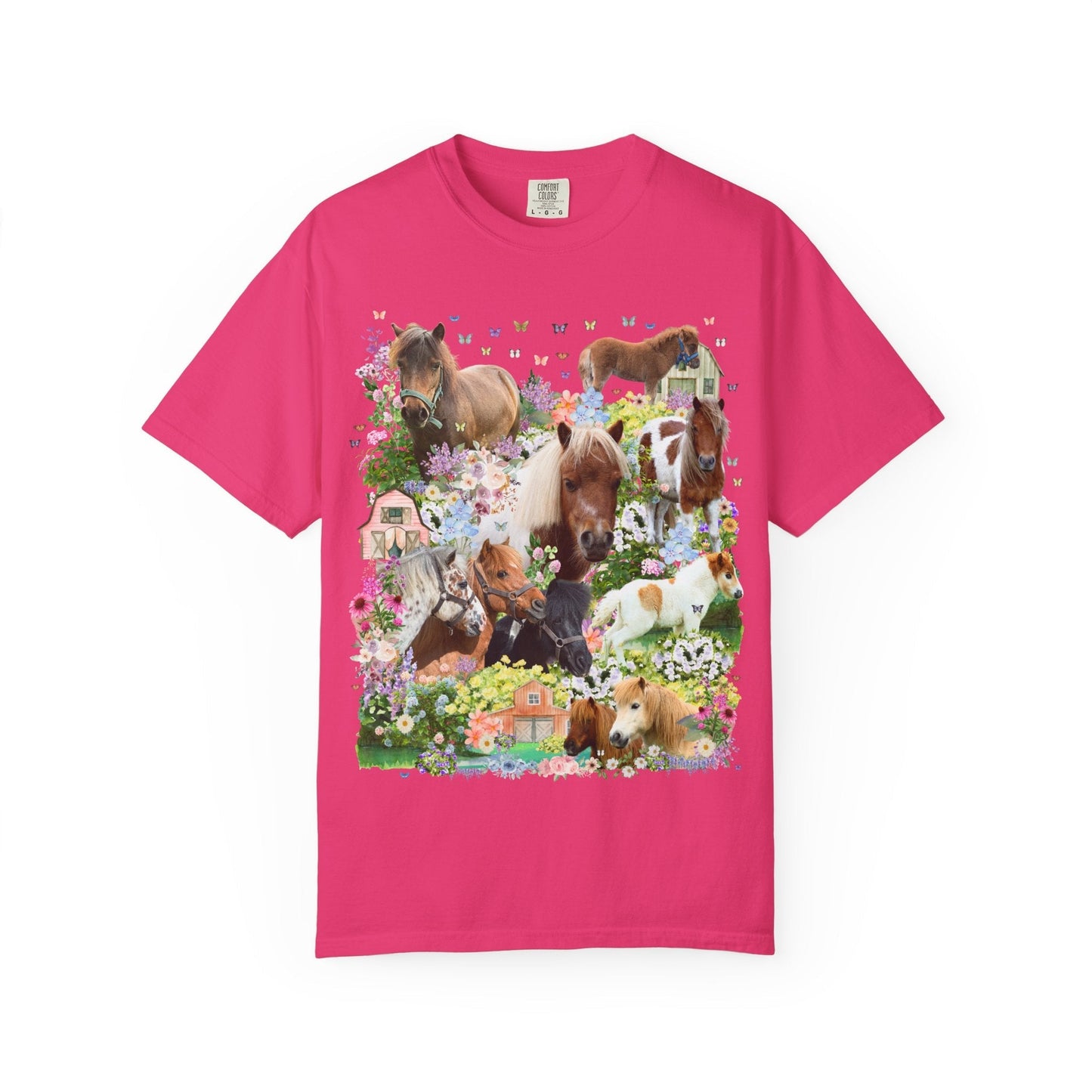 Floral Mini Horse Tee
