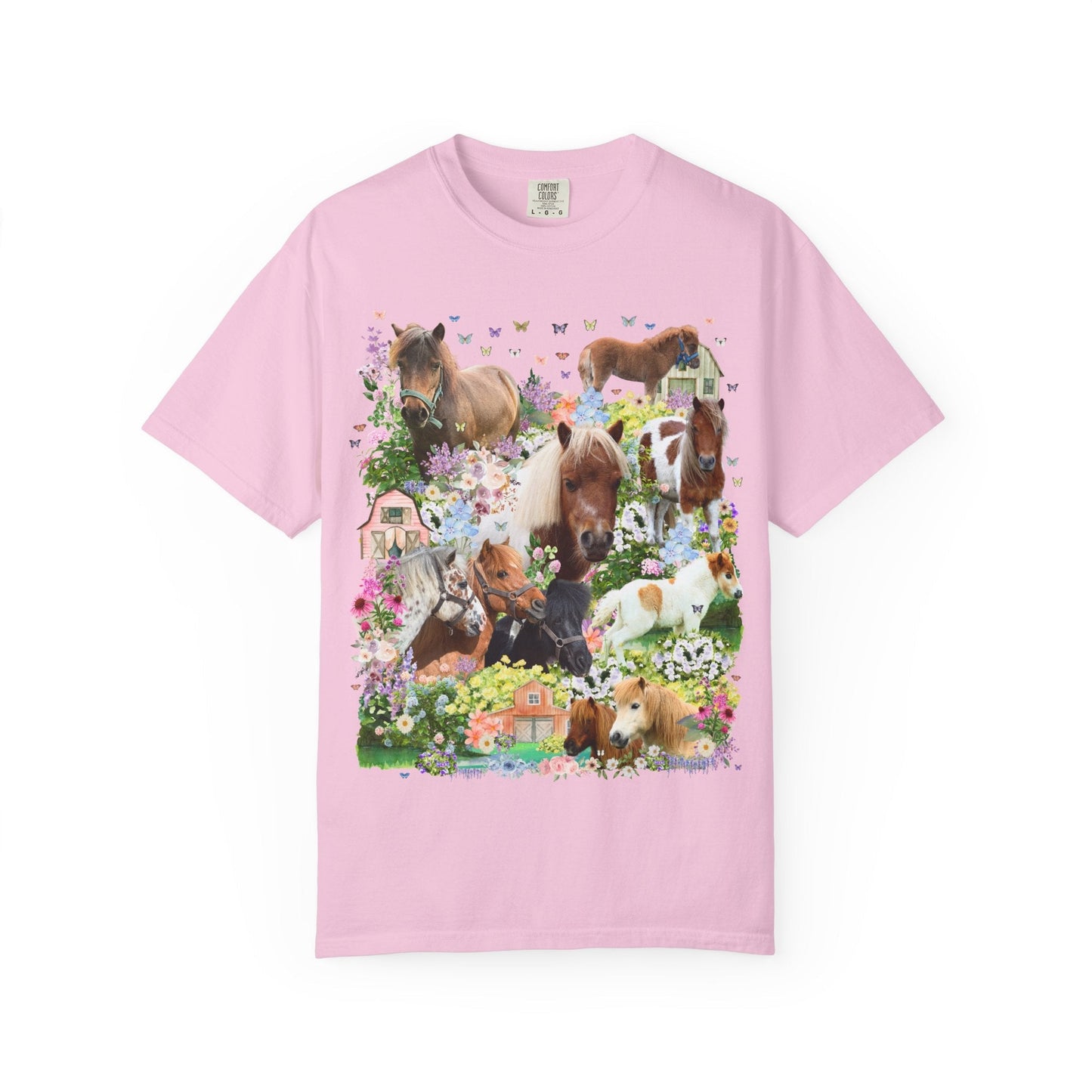 Floral Mini Horse Tee
