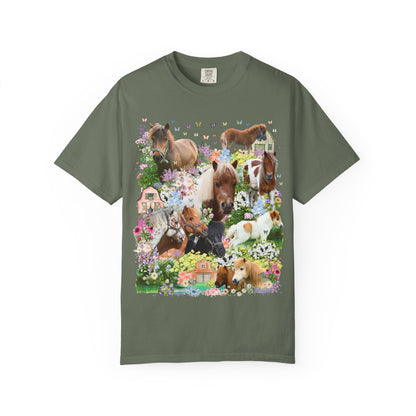 Floral Mini Horse Tee