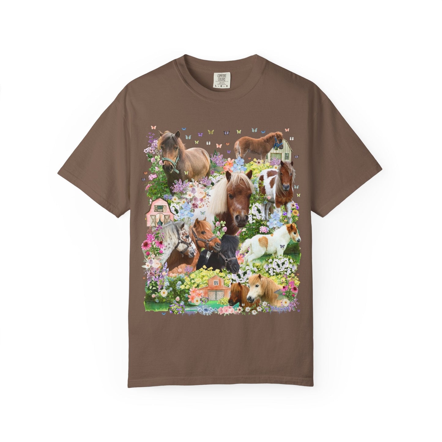 Floral Mini Horse Tee
