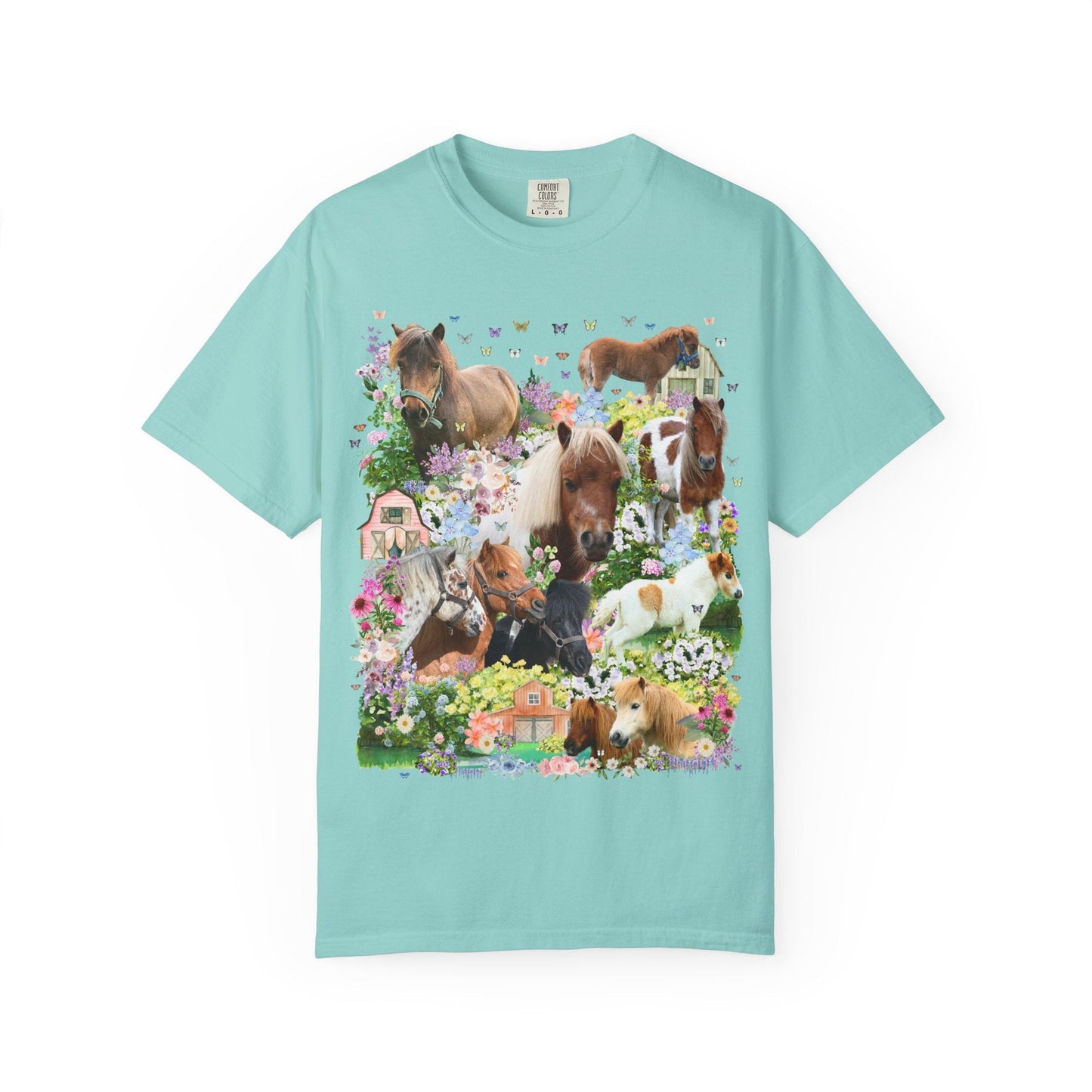 Floral Mini Horse Tee