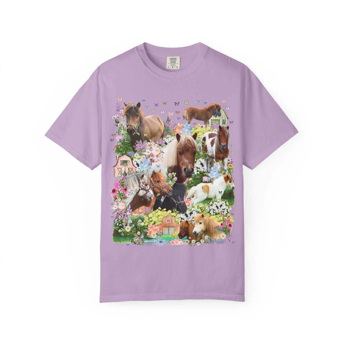 Floral Mini Horse Tee