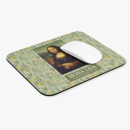 Floral Mona Lisa Mousepad