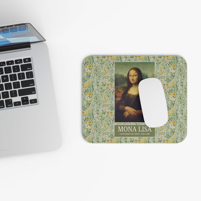 Floral Mona Lisa Mousepad