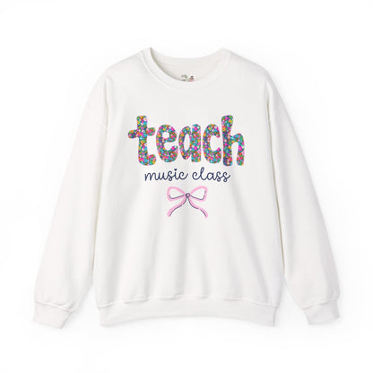 Floral Music Teacher Sweatshirt