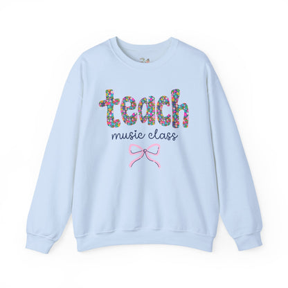 Floral Music Teacher Sweatshirt