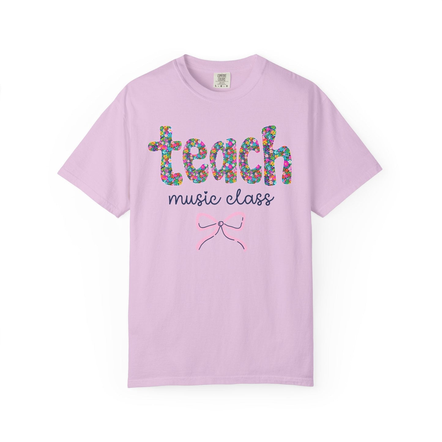Floral Music Teacher Tee Shirt