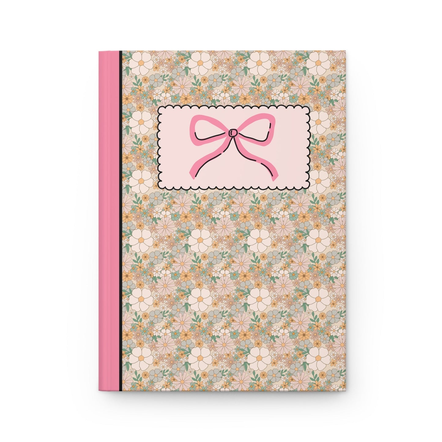 Floral Notebook with Bow