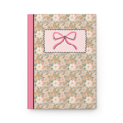 Floral Notebook with Bow