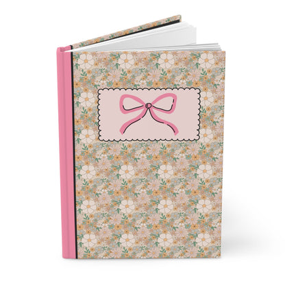 Floral Notebook with Bow