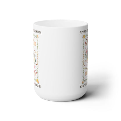 Floral Photographer Coffee Mug with Photography Terms