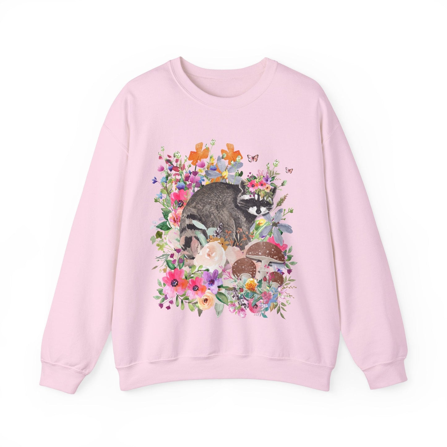 Floral Raccoon Sweatshirt