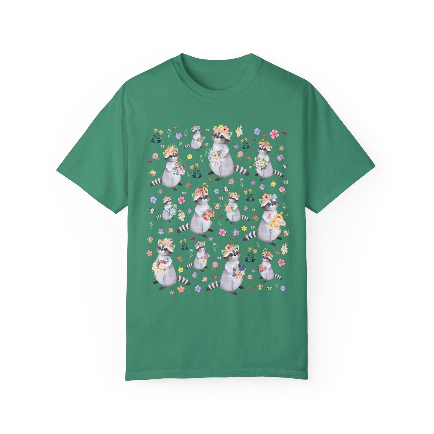 Floral Raccoon Tee Shirt