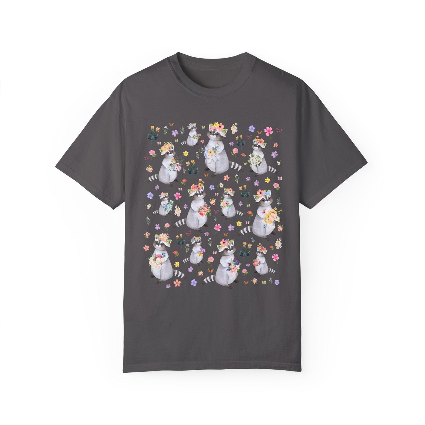 Floral Raccoon Tee Shirt