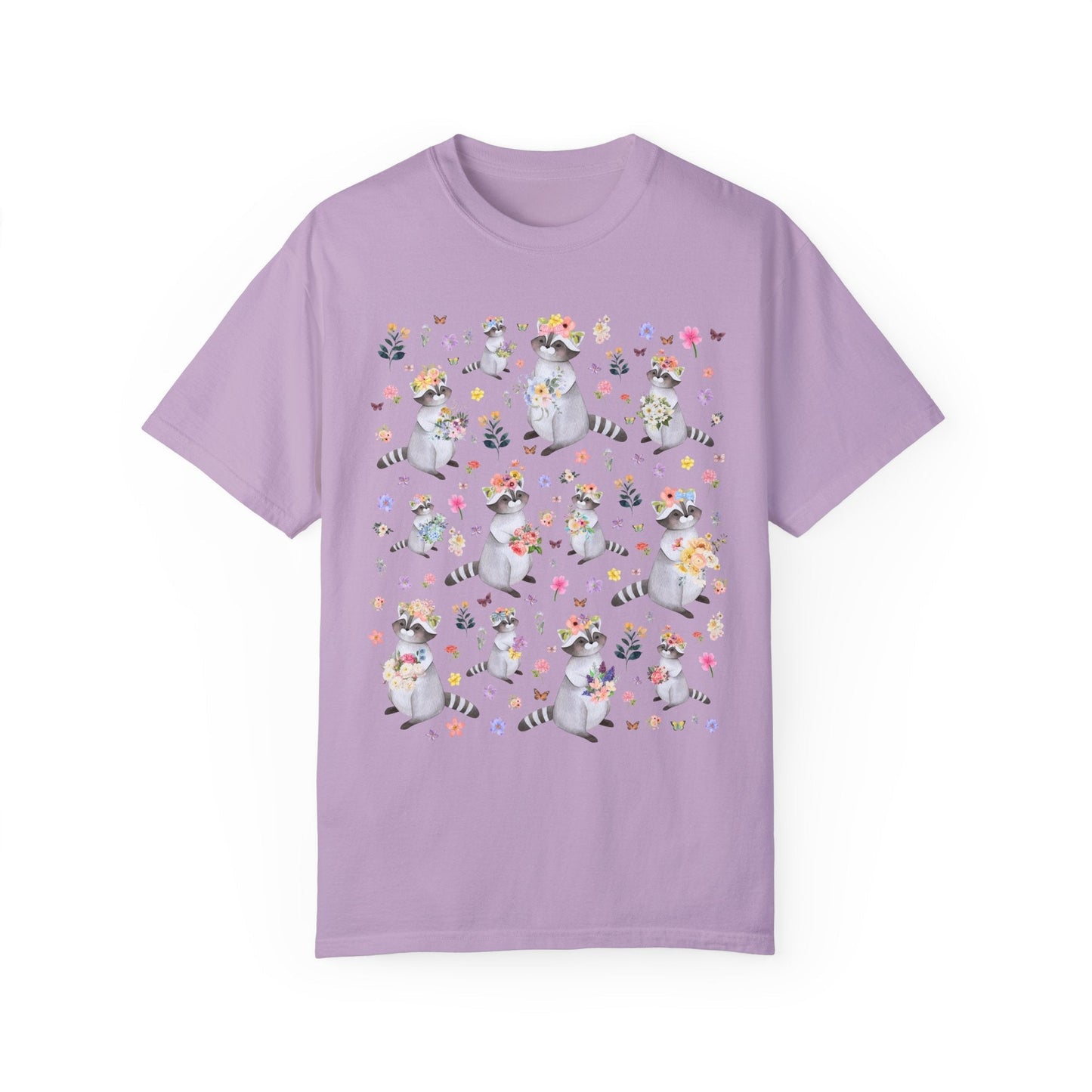Floral Raccoon Tee Shirt