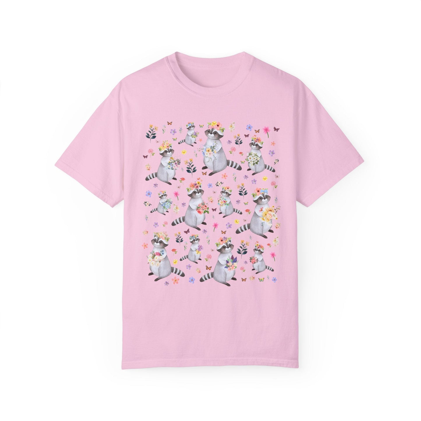 Floral Raccoon Tee Shirt