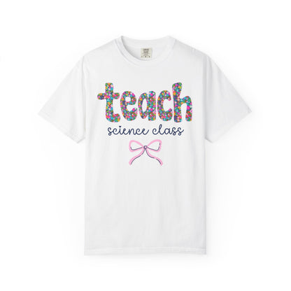 Floral Science Teacher Tee