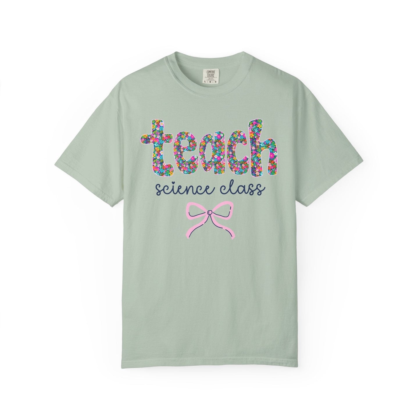 Floral Science Teacher Tee
