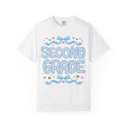 Floral Second Grade Teacher Tee