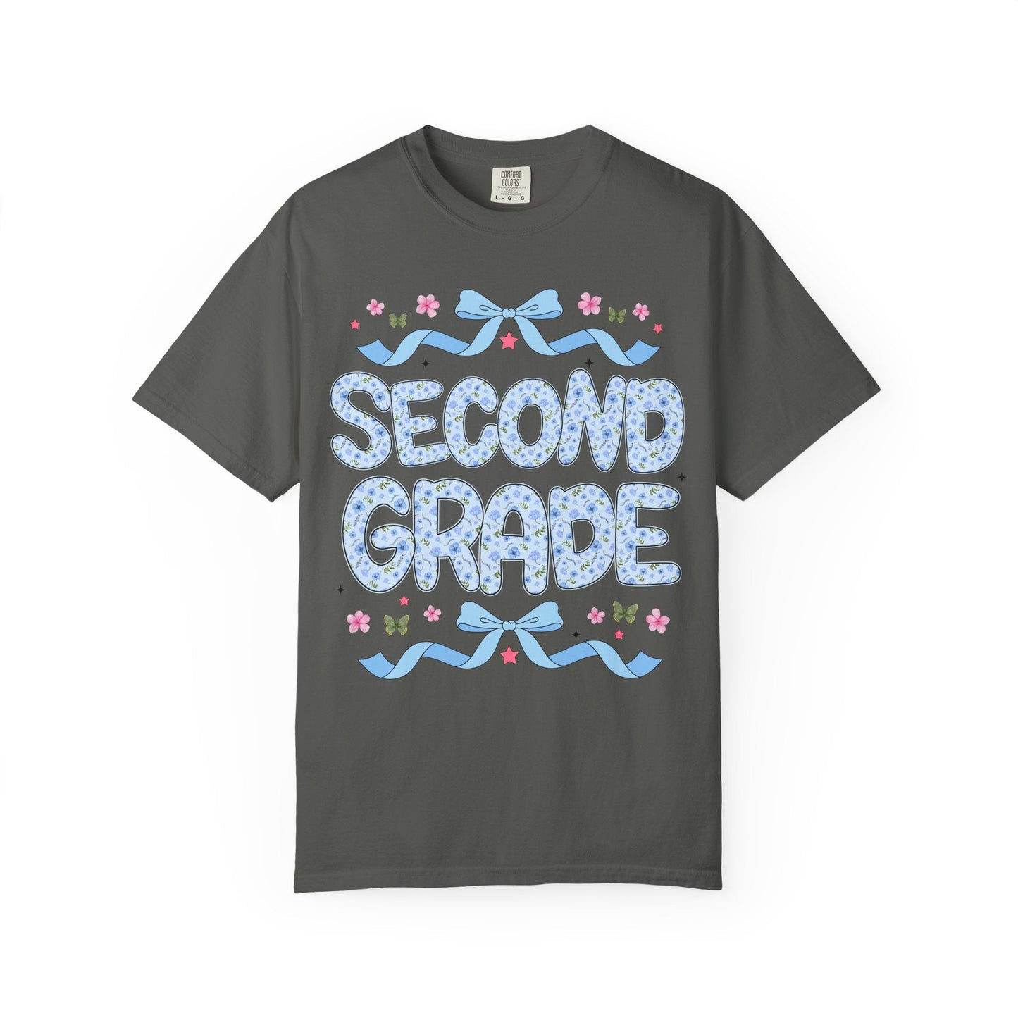 Floral Second Grade Teacher Tee