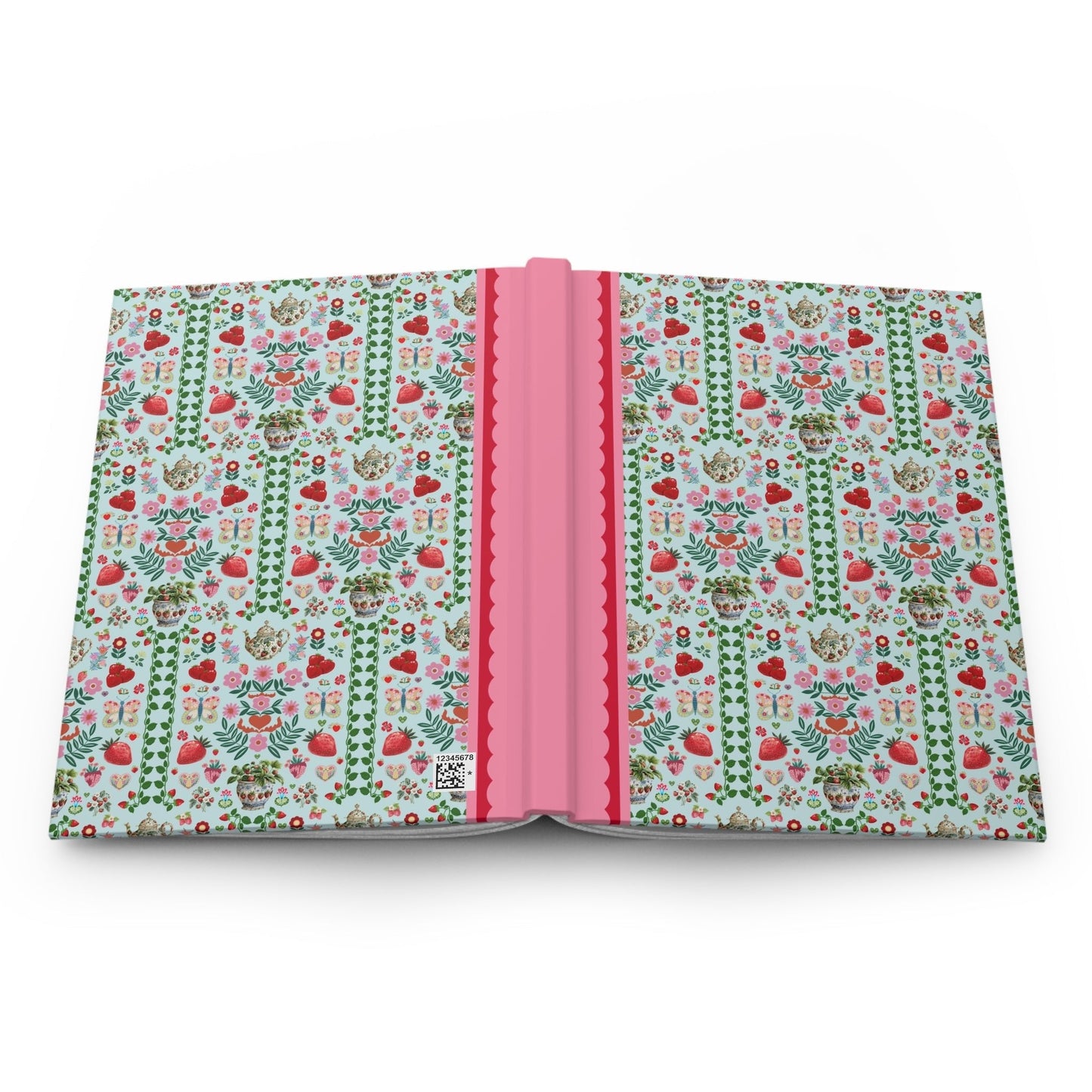 Floral Strawberry Notebook