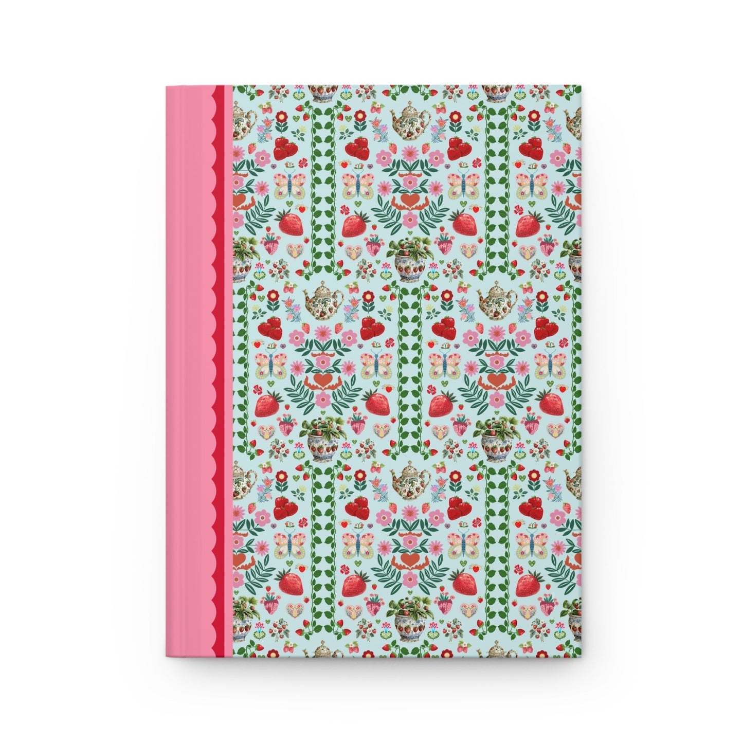 Floral Strawberry Notebook