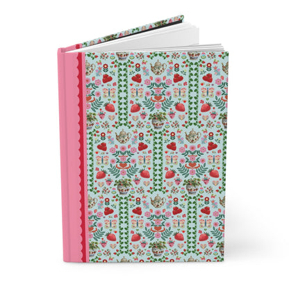 Floral Strawberry Notebook