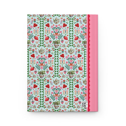 Floral Strawberry Notebook