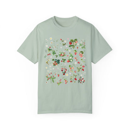 Floral Straweberry T-Shirt for Gardner