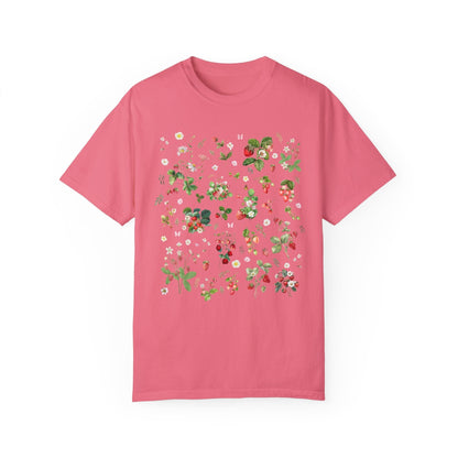 Floral Straweberry T-Shirt for Gardner