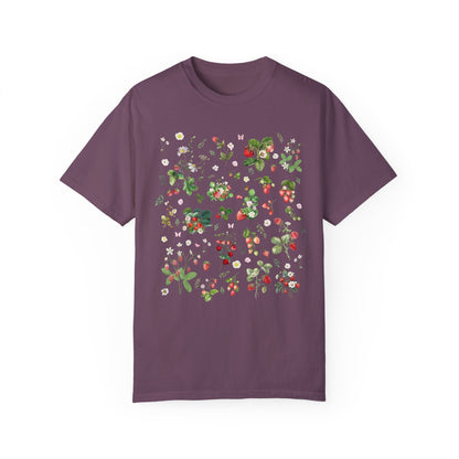 Floral Straweberry T-Shirt for Gardner
