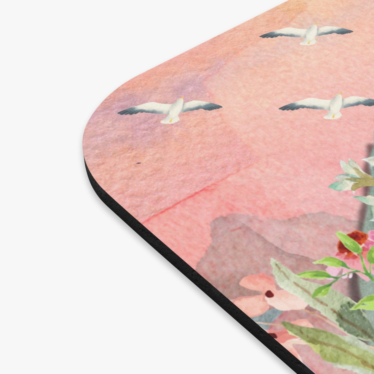 Floral T-Rex Mousepad
