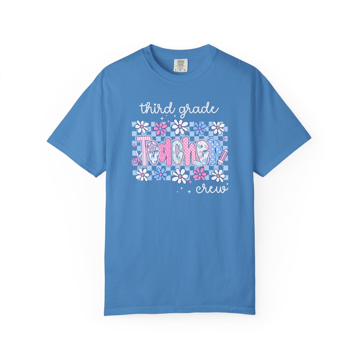 Floral Third Grade Crew Tee