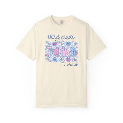 Floral Third Grade Crew Tee