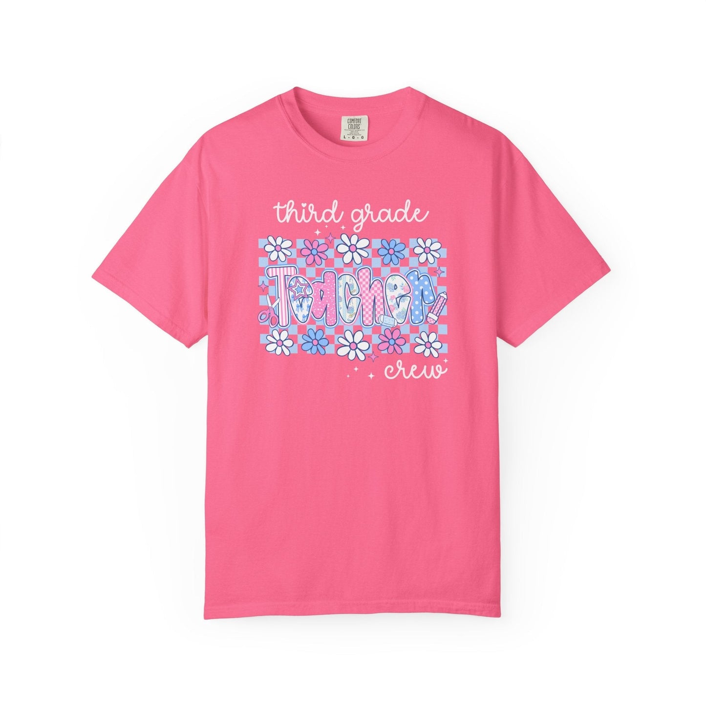 Floral Third Grade Crew Tee