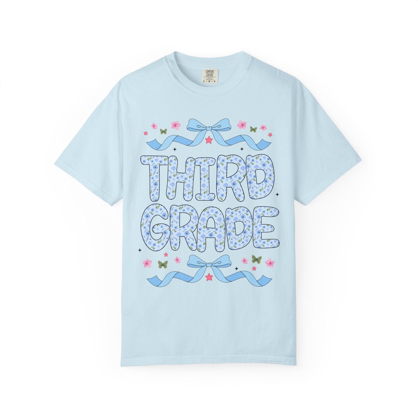 Floral Third Grade Teacher Tee