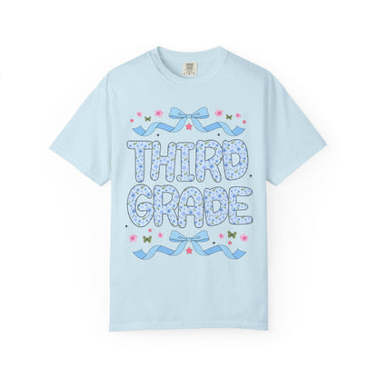 Floral Third Grade Teacher Tee