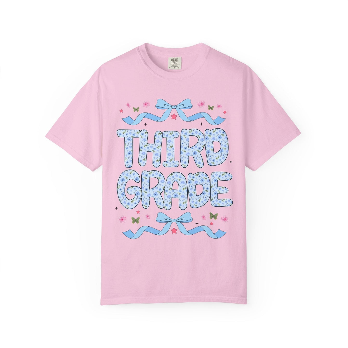 Floral Third Grade Teacher Tee