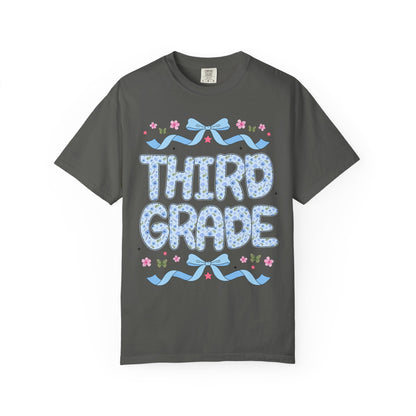 Floral Third Grade Teacher Tee