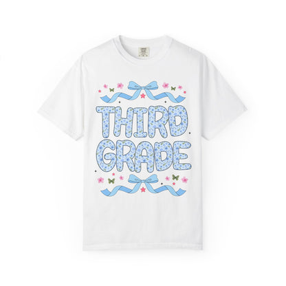 Floral Third Grade Teacher Tee