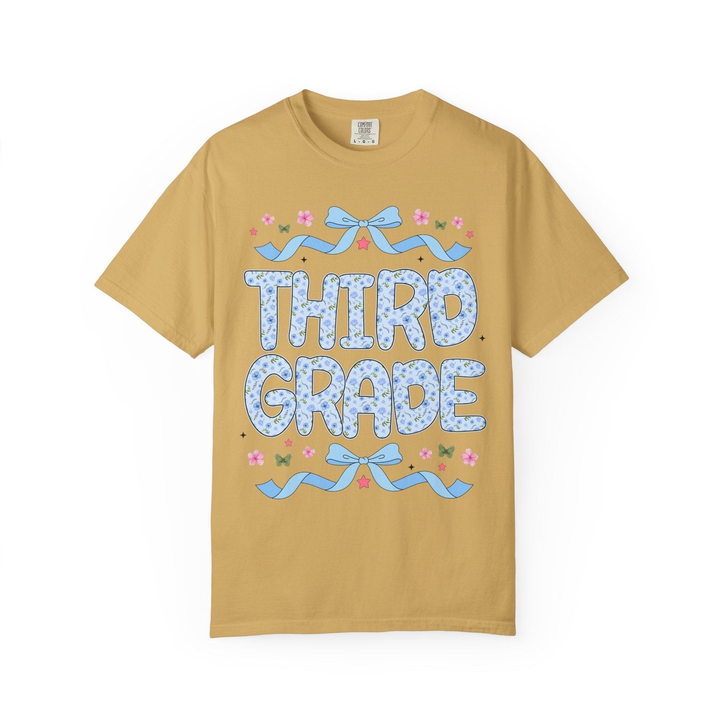 Floral Third Grade Teacher Tee