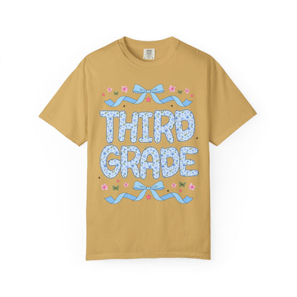Floral Third Grade Teacher Tee